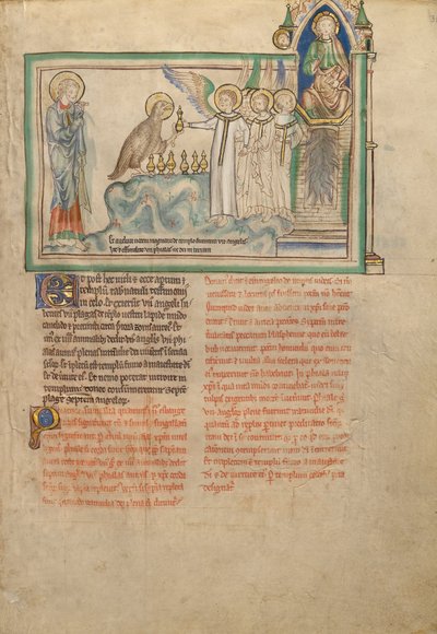 The Eagle Giving the Vessels with the Seven Last Plagues to the Seven Angels by Unbekannt Unbekannt